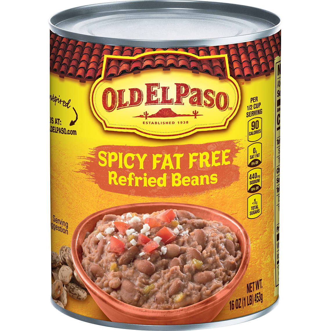 Spicy Fat Free Refried Beans16 oz